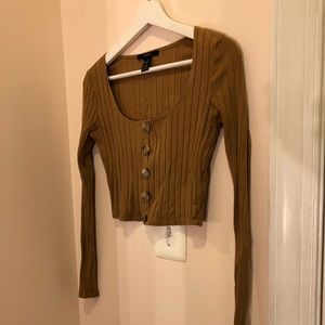 Forever21 Caramel Crop Top